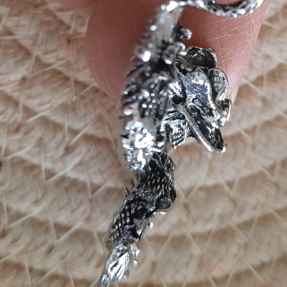 Men's Stainless Steel Gothic Necklace - Dragon Pendant, NEW! - Picture 9 of 13